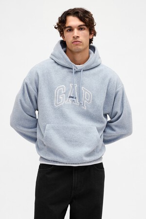 Oversized Athletic Logo Hoodie