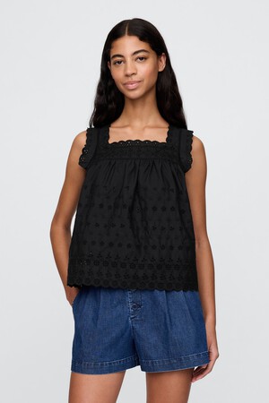 Gap × DÔEN Eyelet Top