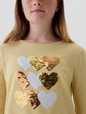 Kids Flippy-Sequin Graphic T-Shirt