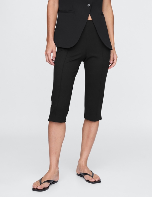 High Rise Ponte Capris