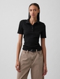 Ribbed Polo Shirt
