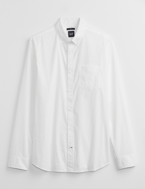 Stretch Poplin Shirt in Slim Fit