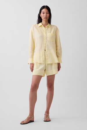 LINEN PULL ON SHORT