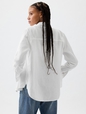 Linen-Blend Easy Shirt