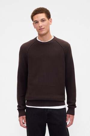 Garter Crewneck Sweater