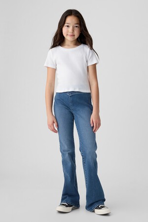 Kids High Rise Crossover Flare Jeans