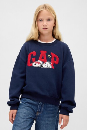 Kids VintageSoft Snoopy Logo Sweatshirt