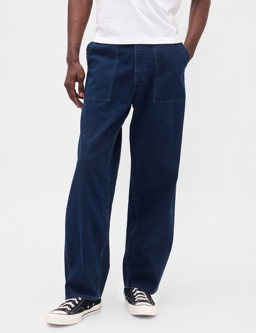 Canvas Baggy Trouser Jeans