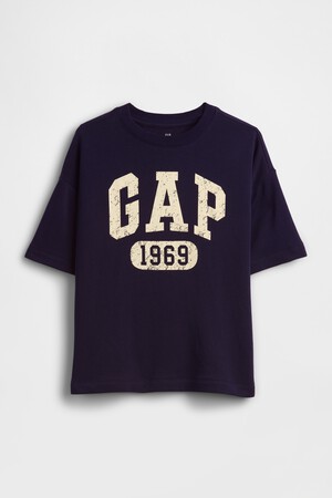 Kids French Terry Relaxed Gap Logo T-Shirt