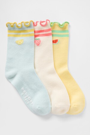Baby & Toddler Ruffled Crew Socks (3-Pack)