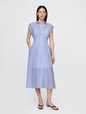 Sheer Midi Shirtdress