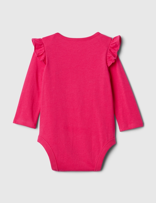 Baby Gap Logo Ruffle Bodysuit