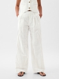 365 High Rise Linen-Cotton Trousers