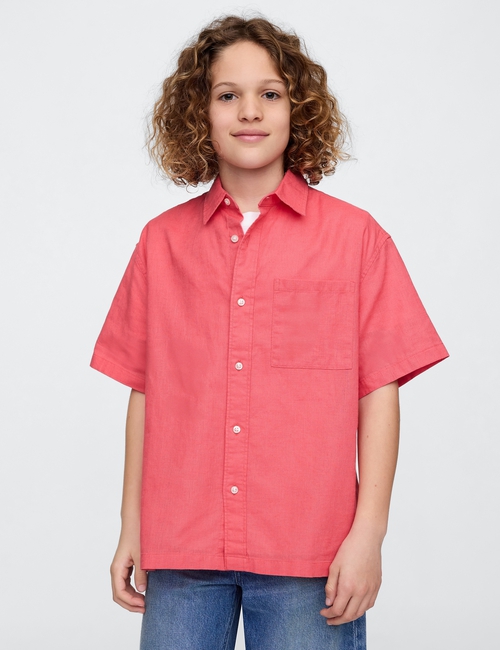 Kids Linen-Cotton Relaxed Shirt