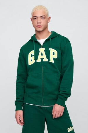 Relaxed Gap Logo Zip Hoodie