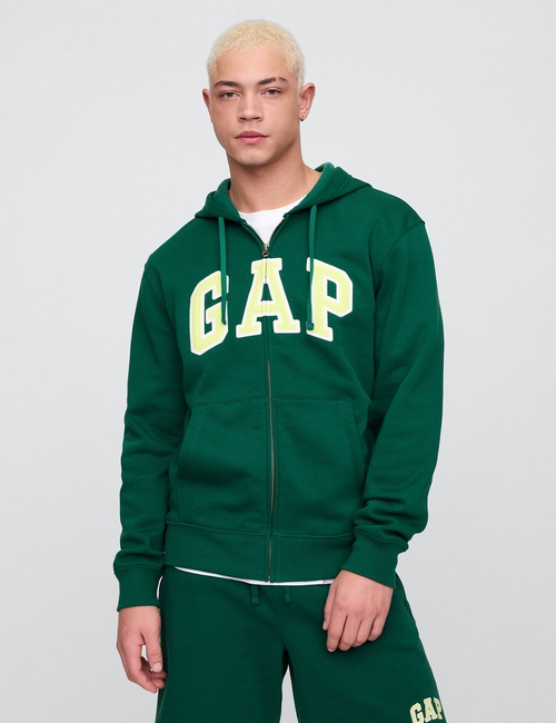 Relaxed Gap Logo Zip Hoodie