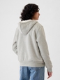 Relaxed Gap Logo Sherpa-Lined Zip Hoodie