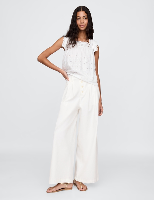 Gap × DÔEN High Rise Pleated Trousers