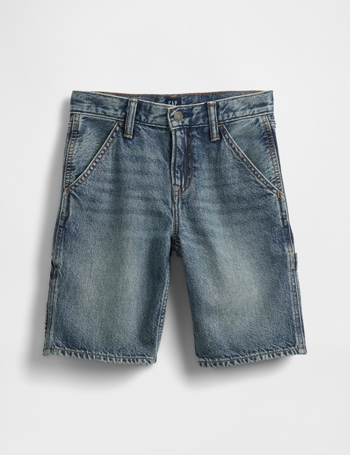 90S LOOSE DENIM SHORT - DK CARPENTER
