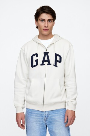 Relaxed Gap Logo Zip Hoodie
