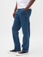 STRAIGHT FIT MED WASH TROUSER