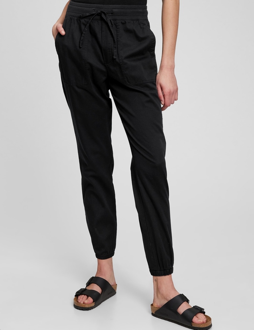 Ribbed Twill Joggers