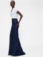 GAP STUDIO SEAMED DENIM HIGH WAISTED MAXI SKIRT