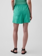 Linen-Blend Easy Shorts