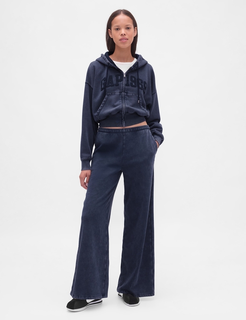 BAGGY WIDE LEG SWEATPANT - LOGO