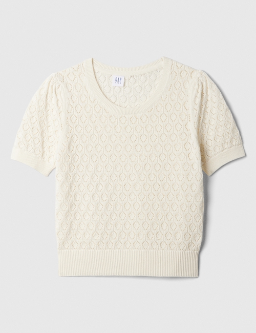 Kids Pointelle Sweater Top