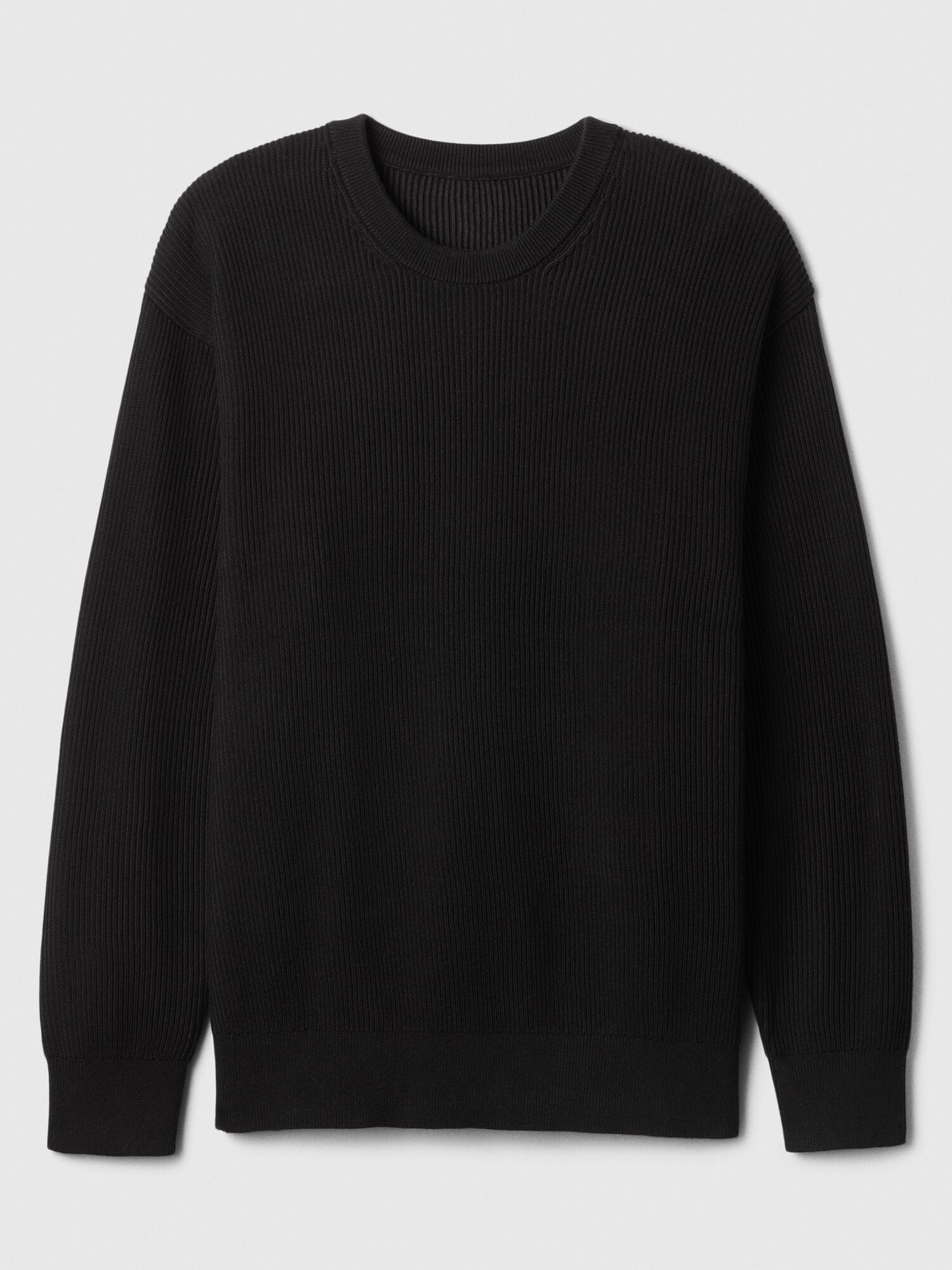 Shop Oversized Fisherman Stitch Crewneck Sweater for GAP Kuwait