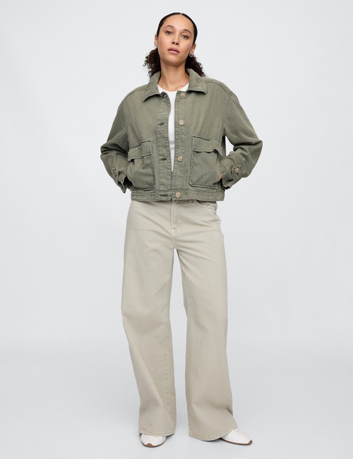 SuperSoft Denim Utility Jacket