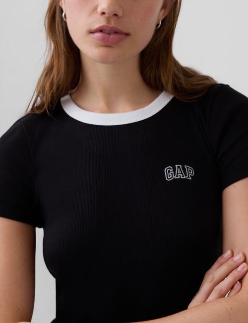 Ribbed Gap Logo Baby T-Shirt