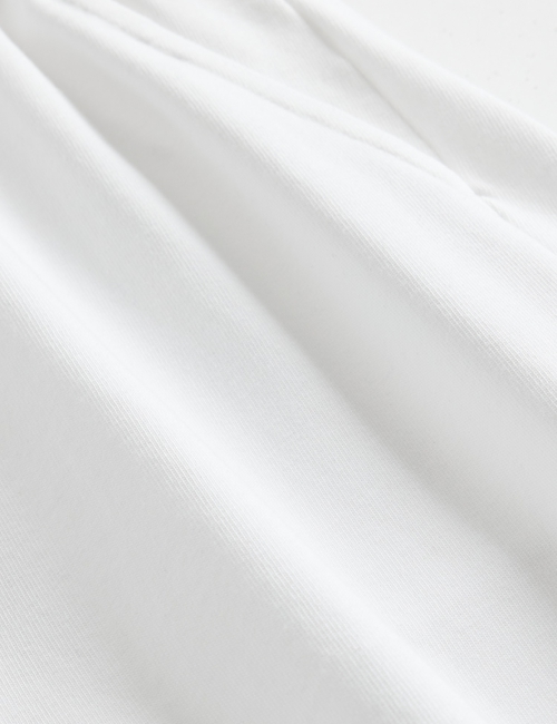 Organic Cotton Heavyweight Cropped Wide-Leg Pants