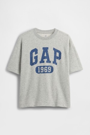 Kids French Terry Relaxed Gap Logo T-Shirt