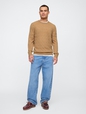 CashSoft Cable-Knit Crewneck Sweater