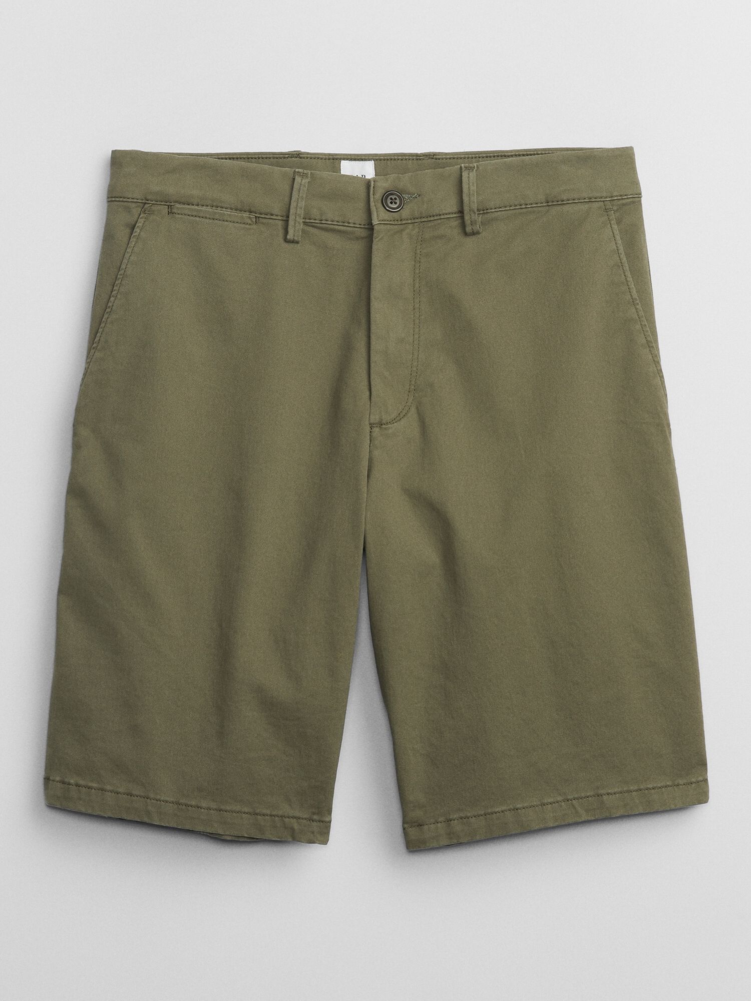 Shop 10 Essential Khaki Shorts with Washwell for Men GAP UAE