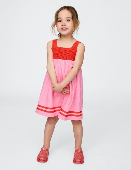 Baby & Toddler Crochet-Yoke Dress