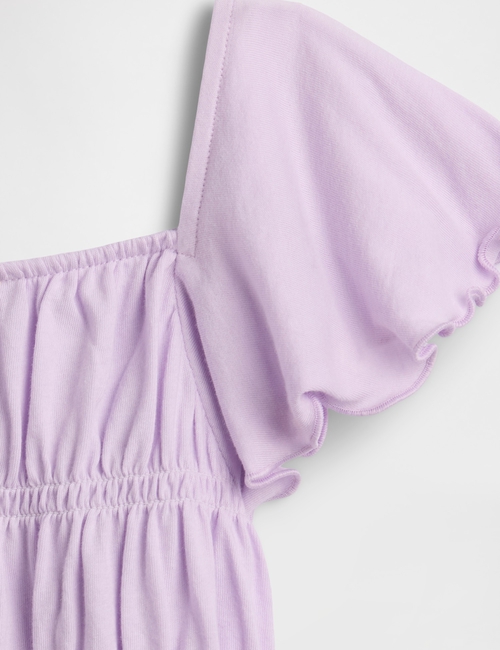 V-SS SMOCKED TOP