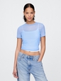 Mesh Cropped T-Shirt