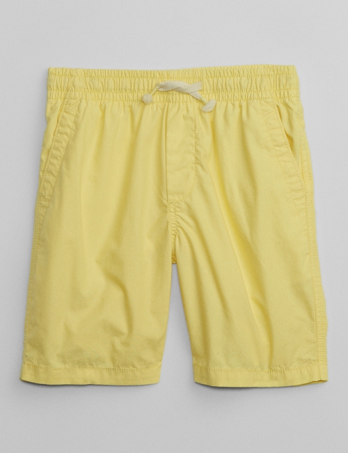 Kids Poplin Pull-On Shorts with Washwell