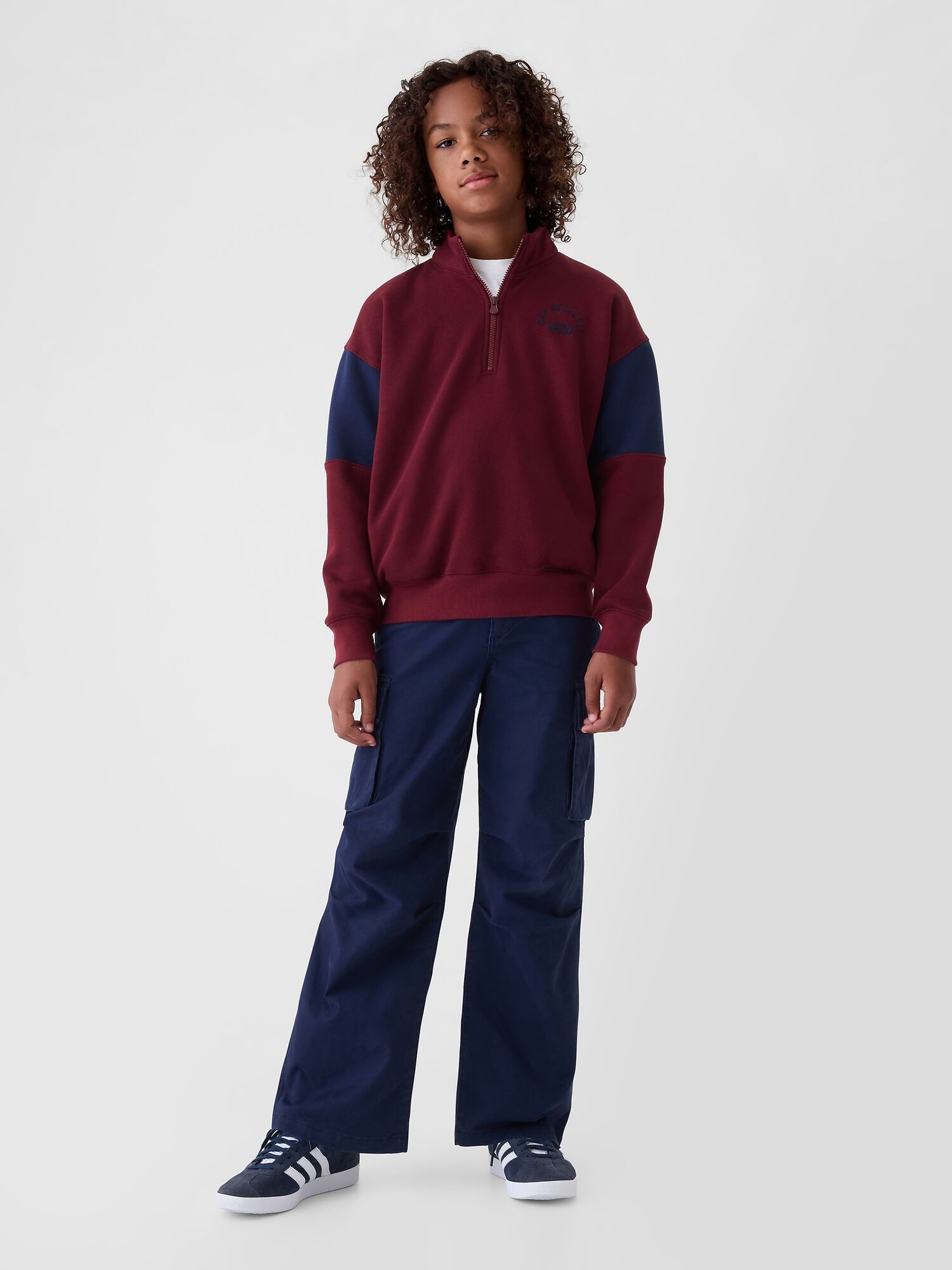 Shop Kids Half Zip Pullover for Boys GAP UAE