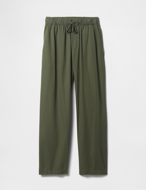Mid Rise Easy Twill Pants