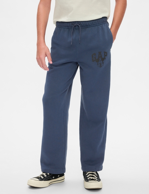 Gap × Disney Kids Vintage Soft Mickey Mouse Logo Sweatpants