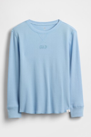 Kids Gap Mini Logo Waffle-Knit T-Shirt