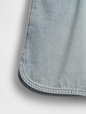 Kids High Rise Denim Easy Shorts