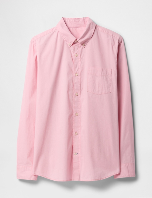 Stretch Poplin Shirt in Standard Fit