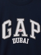 تي شيرت فضفاض بشعار جاب وDubai