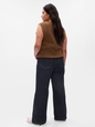 High Rise Stride Wide-Leg Jeans