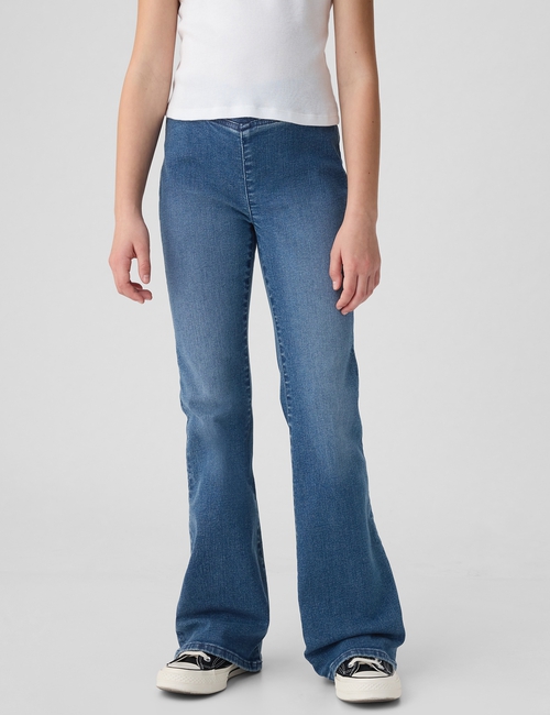 Kids High Rise Crossover Flare Jeans